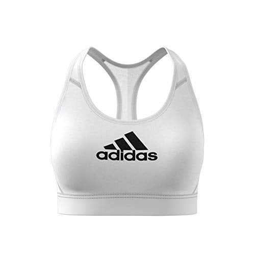 adidas Women's Don't Rest Alphaskin Bra, White, Medium