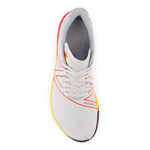 New Balance Men's Minimus Tr Boa V1 Cross Trainer, Light Aluminum/Electric Red, 9.5