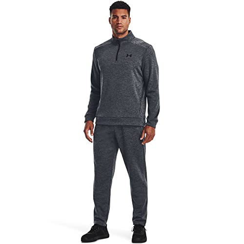 Under Armour Mens ArmourFleece 1/4 Zip , (012) Pitch Gray / / Black , Large
