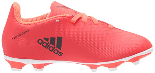 adidas X Speedflow.4 Flexible Ground Soccer Shoe, Red/Black/Solar Red, 4.5 US Unisex Big Kid