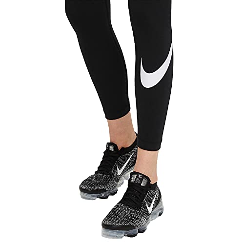 Nike Women's Mid-Rise Essential Swoosh Leggings Black
