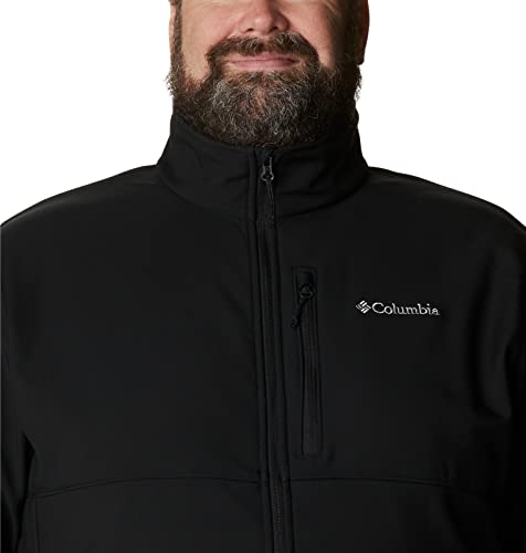 Columbia Men's Ascender Softshell Front-Zip Jacket, Black, Large