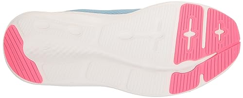 Under Armour Girls Grade School Pursuit 3 Big Logo Running Shoe, (400) Blizzard/Midnight Navy/Pink Shock, 5 Kid