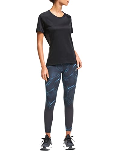 adidas Woman’s Own The Run 7/8 Mid Rise Mesh Tights, XS, Real Blue/Collegiate Royal/Legend Ink