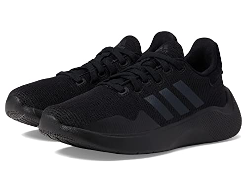 adidas Women's Puremotion 2.0 Sneaker, Black/Black Blue Metallic/Carbon, 9