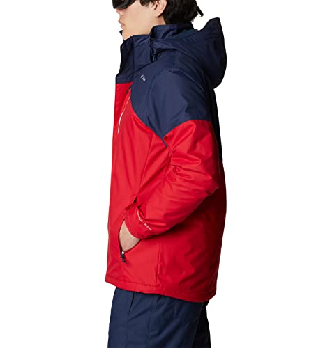 Columbia Men's Last Tracks Jacket, Mountain Red/Collegiate Navy, Large