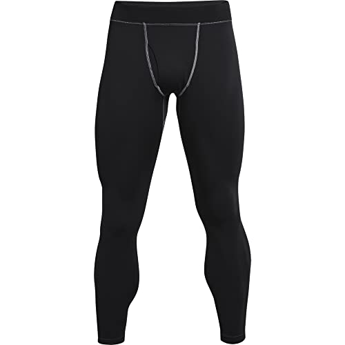Under Armour Men's Standard ColdGear Packaged Base Leggings, (001) Black / / Pitch Gray, X-Large