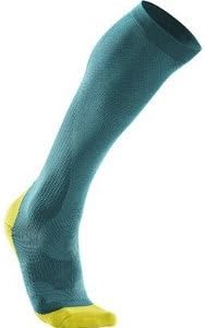 2XU Women's Compression Performance Run Sock - WA2443e (Peacock/Lemon)
