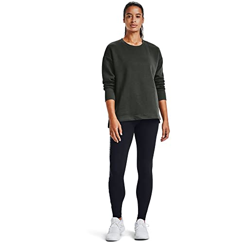 Under Armour Women's Favorite Wordmark Leggings , Black (001)/White , Large