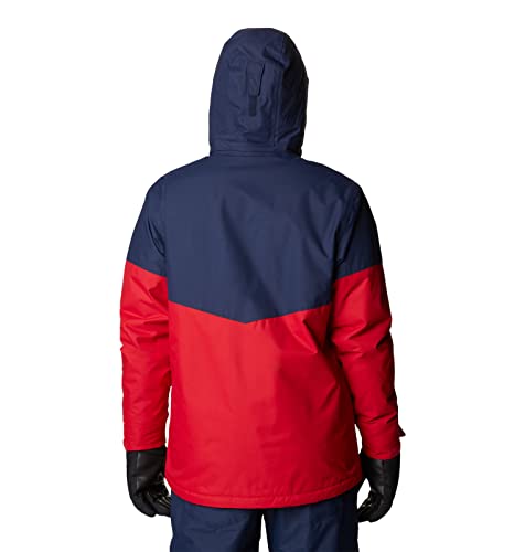 Columbia Men's Last Tracks Jacket, Mountain Red/Collegiate Navy, Large