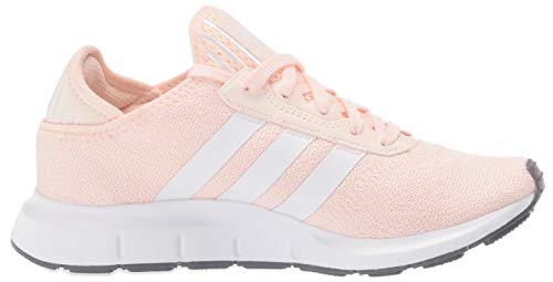 adidas Originals Women's Swift Essential Sneaker, Pink Tint/White/Silver, 6.5
