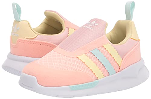 adidas Originals Zx 360 Sneaker, Haze Coral/Easy Yellow/Halo Mint, 3 US Unisex Little Kid