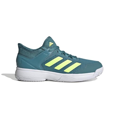 adidas Ubersonic 4 Sneaker, Arctic Fusion/Lucid Lemon/White, 3.5 US Unisex Little Kid