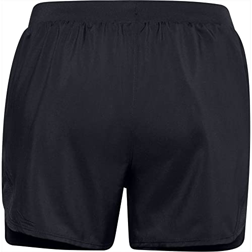Under Armour Women's Fly By 2.0 2-in-1 Shorts , Black (001)/Reflective , Small