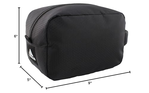 adidas Team Toiletry Kit Travel Shower Bag, Black, One Size