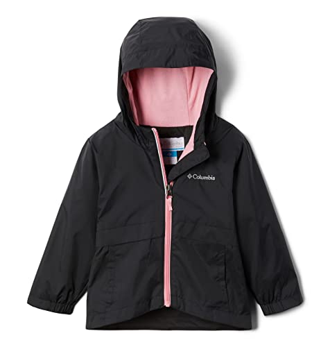 Columbia Toddler Girls Rain-Zilla Jacket, Black, 2T