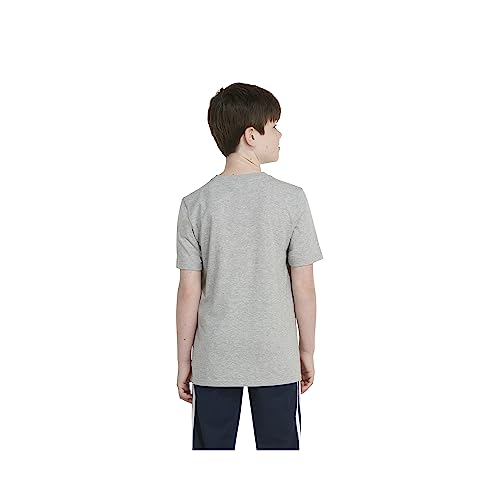 adidas Boys' Short Sleeve Liquid Camo Logo Tee, Medium Grey Heather