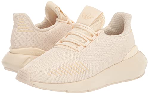 adidas Women's Swift Run 22 Sneaker, Wonder White/Wonder White/Black (Deconstructed), 8