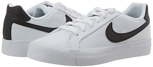 Nike Women's Low-Top Sneakers, White Black, 8
