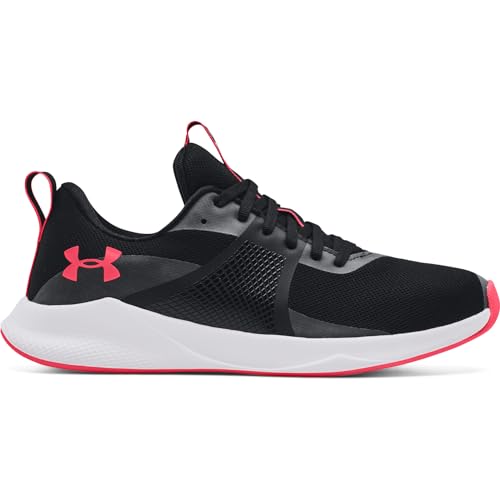 Under Armour womens Ua Charged Aurora Cross Trainer, Black/White, 7.5 US