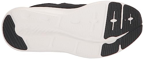 Under Armour Boy's Grade School Charged Pursuit 3 Big Logo Running Shoe, (001) Black/Red/White, 3.5 Kid