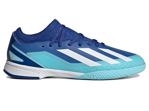 adidas Soccer X Crazylight.3 Indoor (Little Kid/Big Kid) Bright Royal/White/Solar Red 5.5 Big Kid M