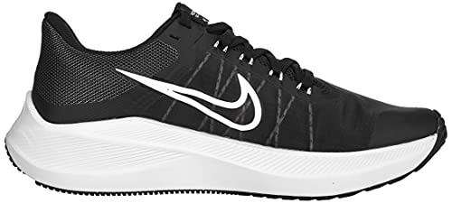 Nike Women's Zoom Winflo 8 Running Trainers Cw3421 Shoes, Black/Dark Smoke Grey/Light Smoke Grey/White, 7.5