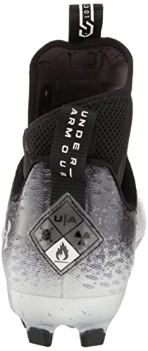 Under Armour Men's Spotlight Lux MC 2.0 Football Shoe, (001) Black/White/White, 11