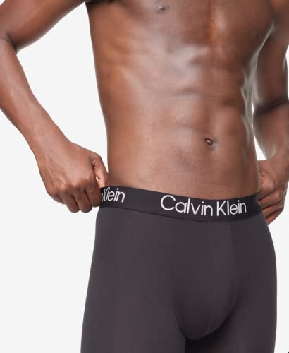 Calvin Klein Men's Ultra Soft Modern Modal Boxer Brief, 3 Black, L