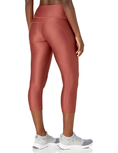 Under Armour womens HeatGear Armour High Waisted Capri , Cinna Red (688)/Black , 1X