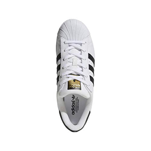 adidas Originals womens Superstar Sneaker, White/Black/White, 9.5 US