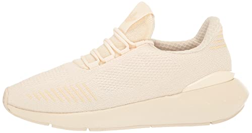 adidas Women's Swift Run 22 Sneaker, Wonder White/Wonder White/Black (Deconstructed), 8