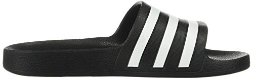 adidas Unisex Adilette Aqua Slides Sandal, Core Black/White/Core Black, 9 US Men