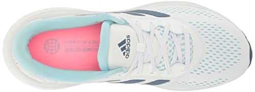 adidas Supernova 2 Running Shoe, FTWR White/Wonder Steel/Almost Blue, 5.5 US Unisex Big Kid