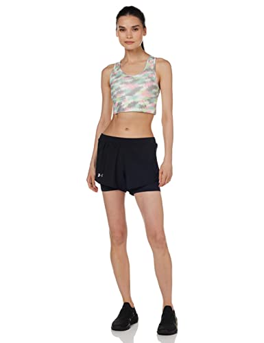 Under Armour Women's Fly By 2.0 2-in-1 Shorts , Black (001)/Reflective , Small