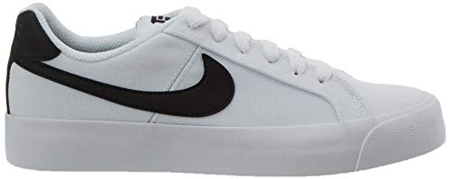 Nike Women's Low-Top Sneakers, White Black, 8