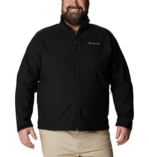 Columbia Men's Ascender Softshell Front-Zip Jacket, Black, Large