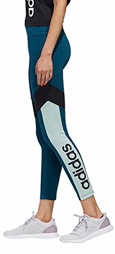 adidas Women's Designed 2 Move Colorblock Regular Rise 7/8 Tight Tech Mineral/Black X-Small