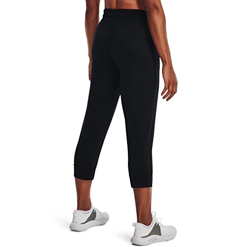 Under Armour Women's HeatGear Armour Capri , Black (001)/Jet Gray , Large