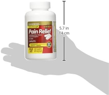 GoodSense Extra Strength Pain Relief, Acetaminophen Caplets, 500 mg, 500 Count