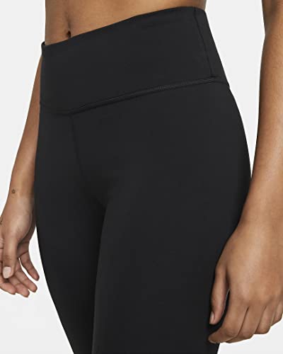 Nike Women's All-in Crop Leggings (as1, Alpha, x_l, Regular, Regular, Black/White)