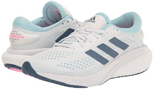 adidas Supernova 2 Running Shoe, FTWR White/Wonder Steel/Almost Blue, 5.5 US Unisex Big Kid