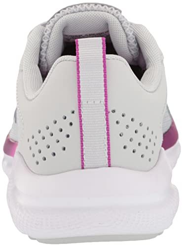 Under Armour Women's Charged Assert 9, (115) Halo Gray/White/Aurora Purple, 6