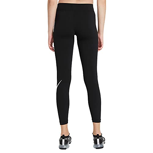 Nike Women's Mid-Rise Essential Swoosh Leggings Black
