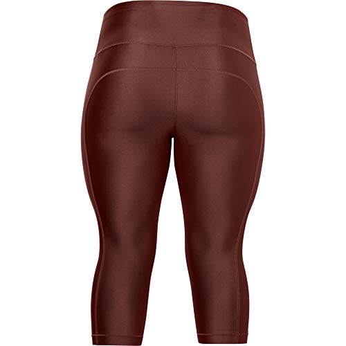 Under Armour womens HeatGear Armour High Waisted Capri , Cinna Red (688)/Black , 1X