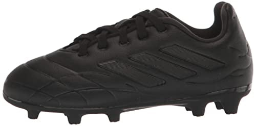 adidas Copa Pure.3 Firm Ground Soccer Shoe, Black/Black/Black, 4 US Unisex Big Kid
