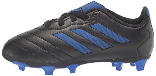 adidas Goletto VIII Firm Ground Soccer Shoe, Core Black/Royal Blue/Core Black, 13 US Unisex Little Kid (4-8 Years)