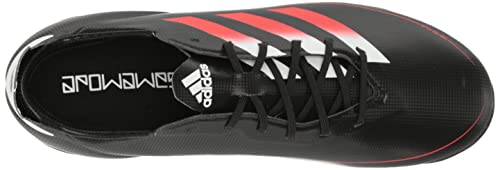 adidas Gamemode Syn Firm Ground Soccer Shoe, Black/White/Black, 11 US Unisex Little Kid