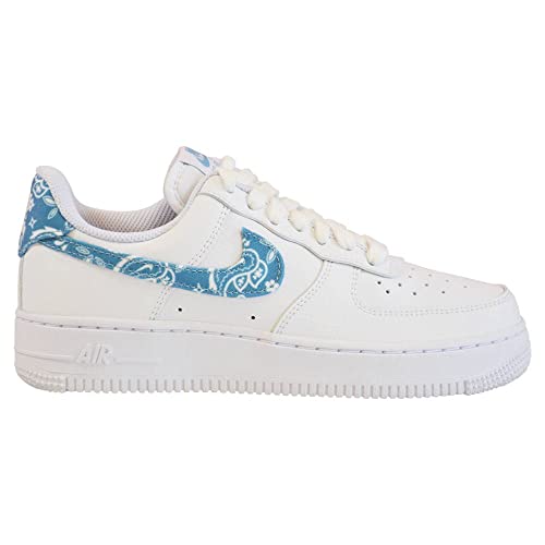 Nike Womens WMNS Air Force 1 Low DH4406 100 Paisley - Worn Blue - Size 7.5W