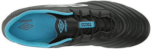 Umbro Men's Tocco 3 Premier FG Soccer Cleat, Black/White/Blue, 11